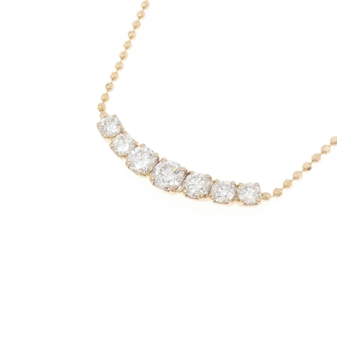 K18PG ダイヤモンド ネックレス 0.50CT
