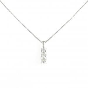 K14WG ダイヤモンド ネックレス 0.15CT