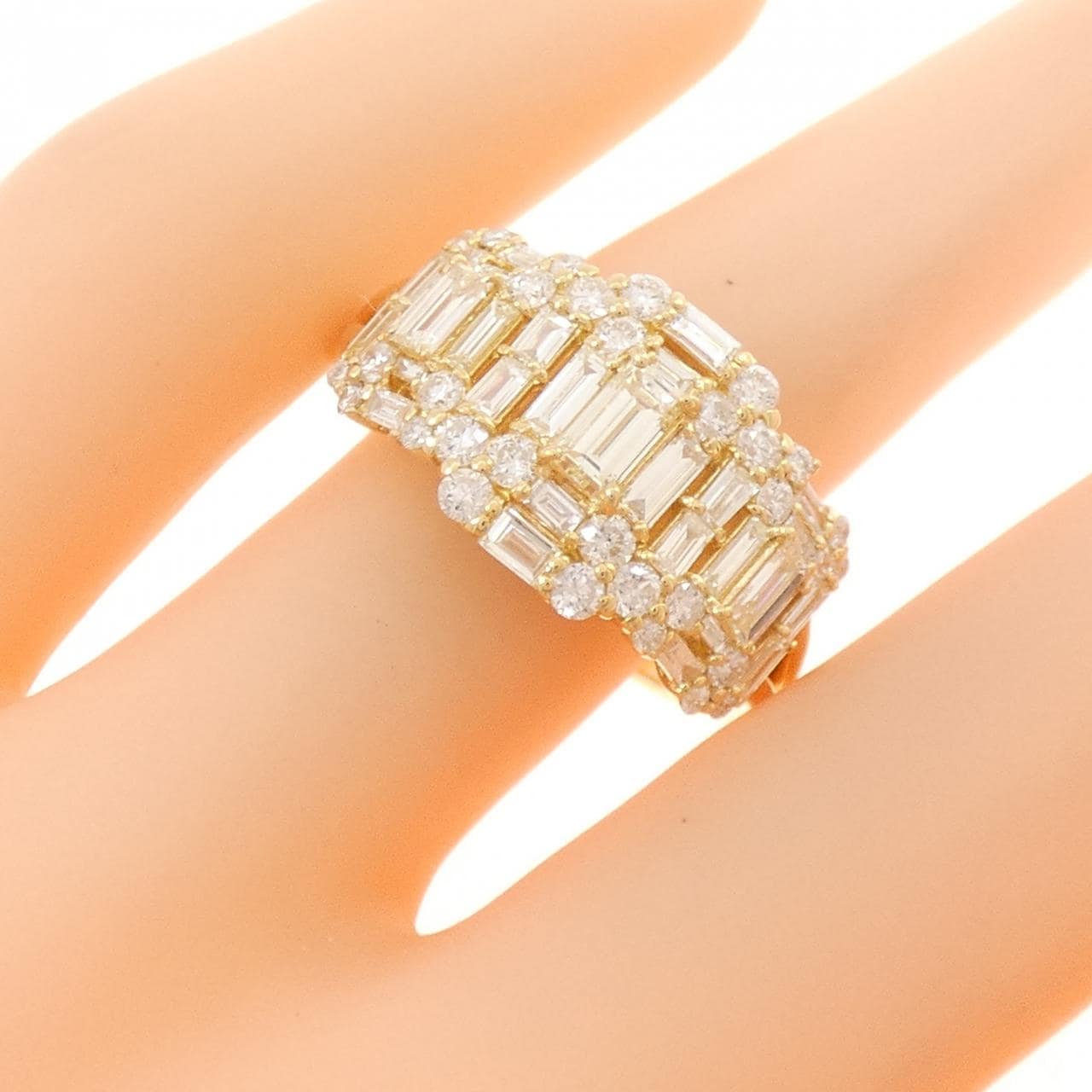 K18YG ダイヤモンド リング 1.70CT