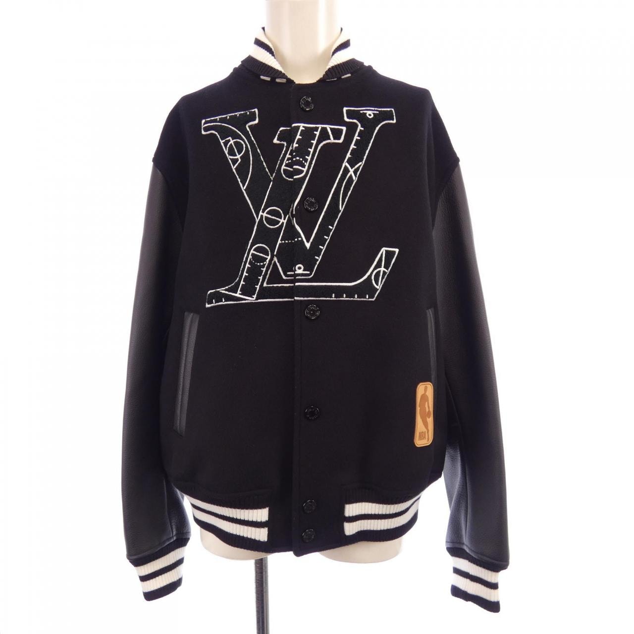 LOUIS VUITTON Vuitton Leather NBA Basketball Jacket HLL02EMJY
