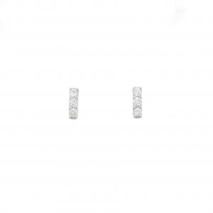 PT950/PT900 スリーストーン ダイヤモンド ピアス