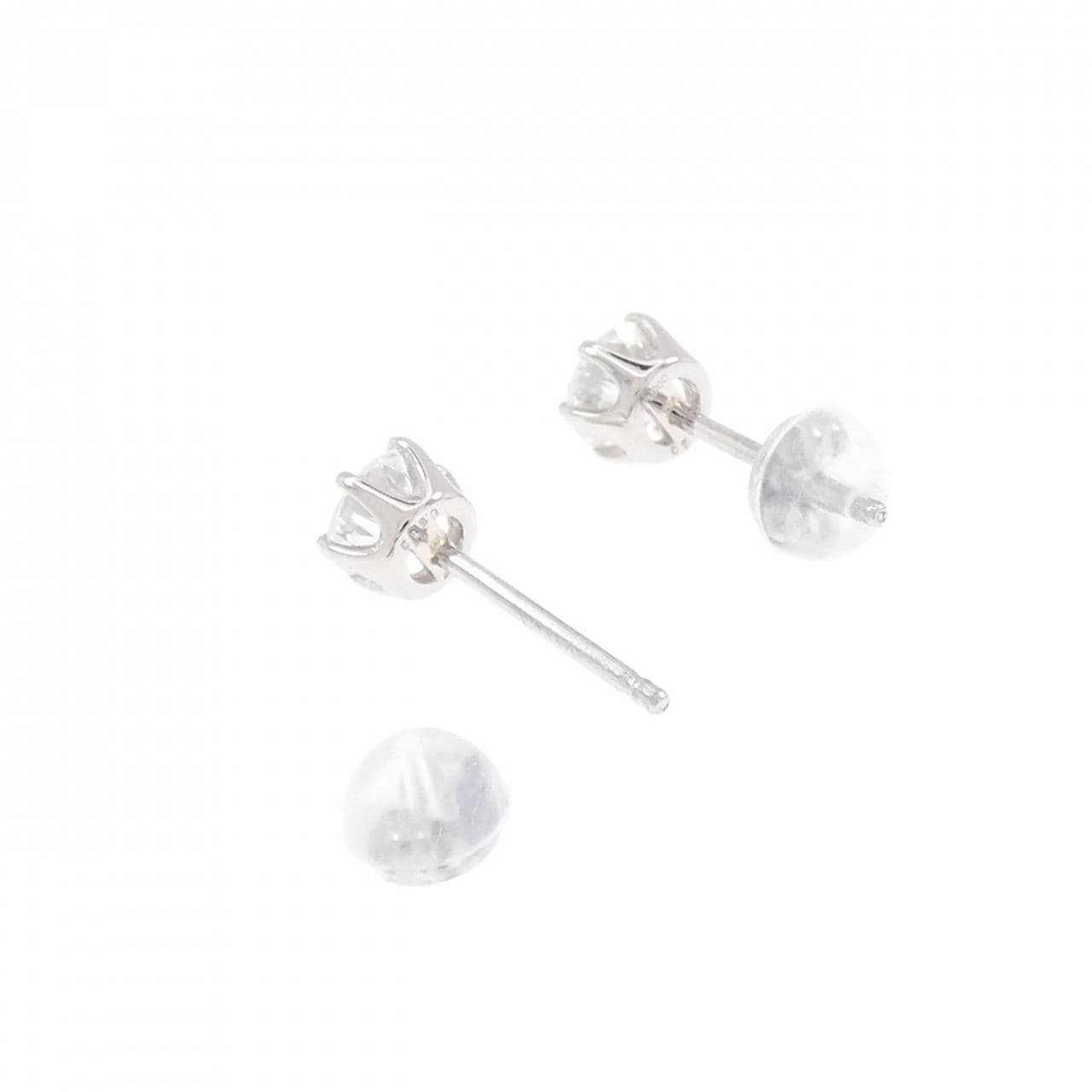 PT900 ダイヤモンド ピアス 0.512CT 0.517CT E-F VS2 VG-Good