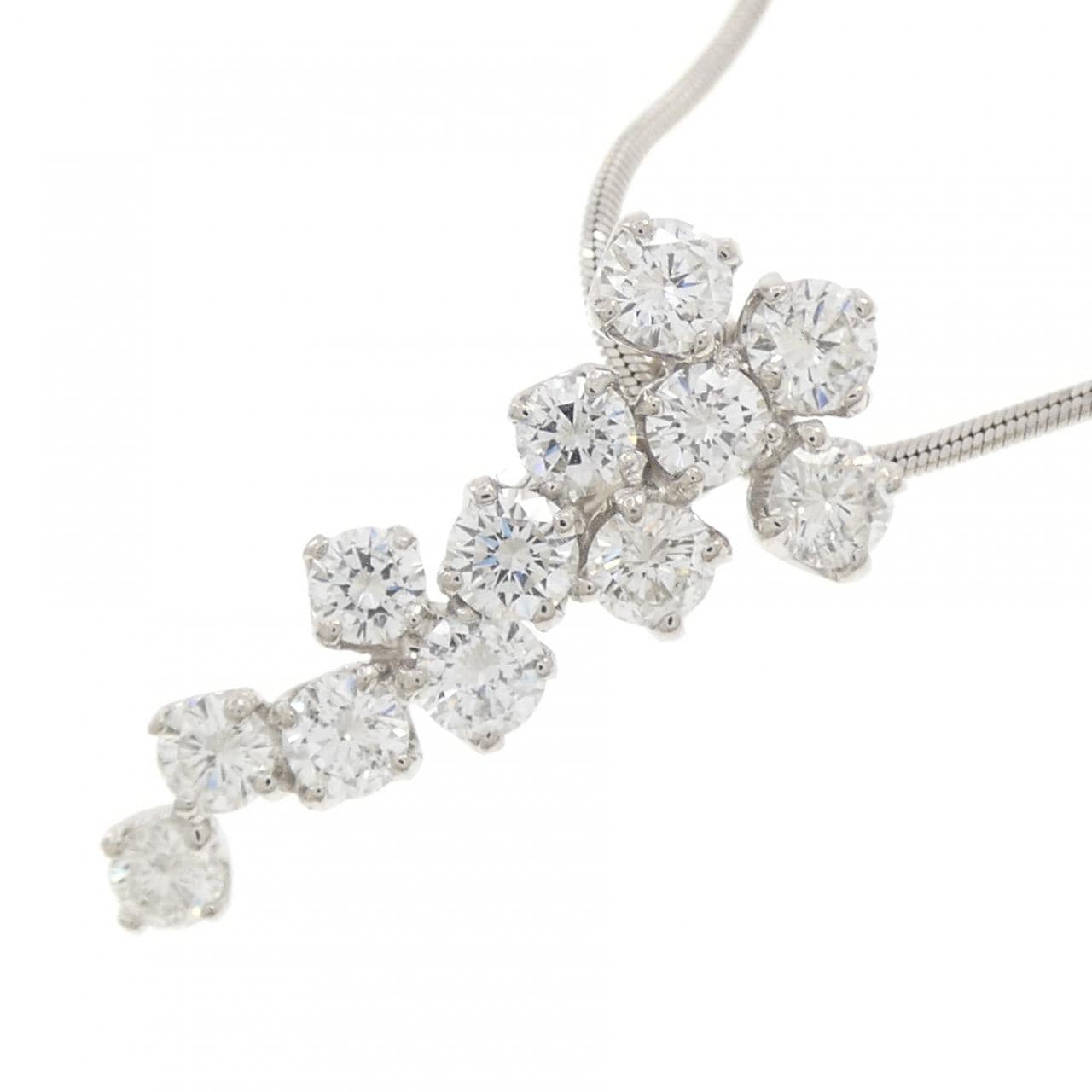 PT900/PT850 ダイヤモンド ネックレス 2.000CT