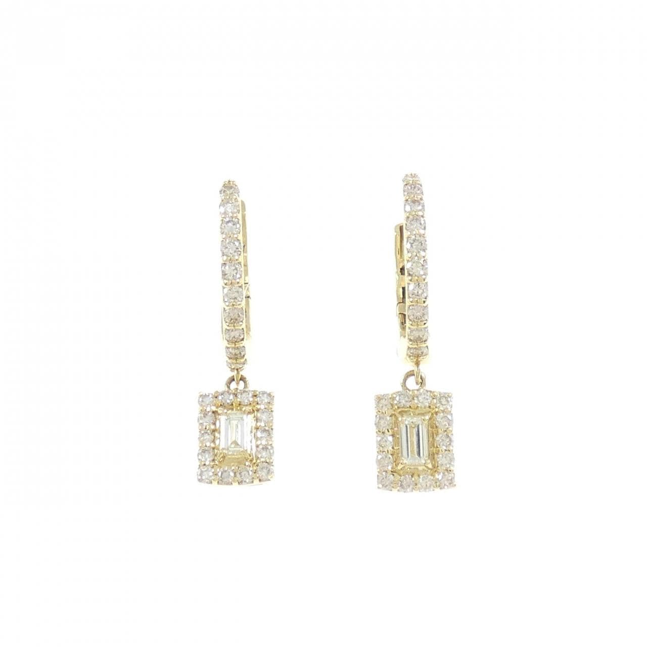 【新品】K18YG ダイヤモンド ピアス 0.50CT