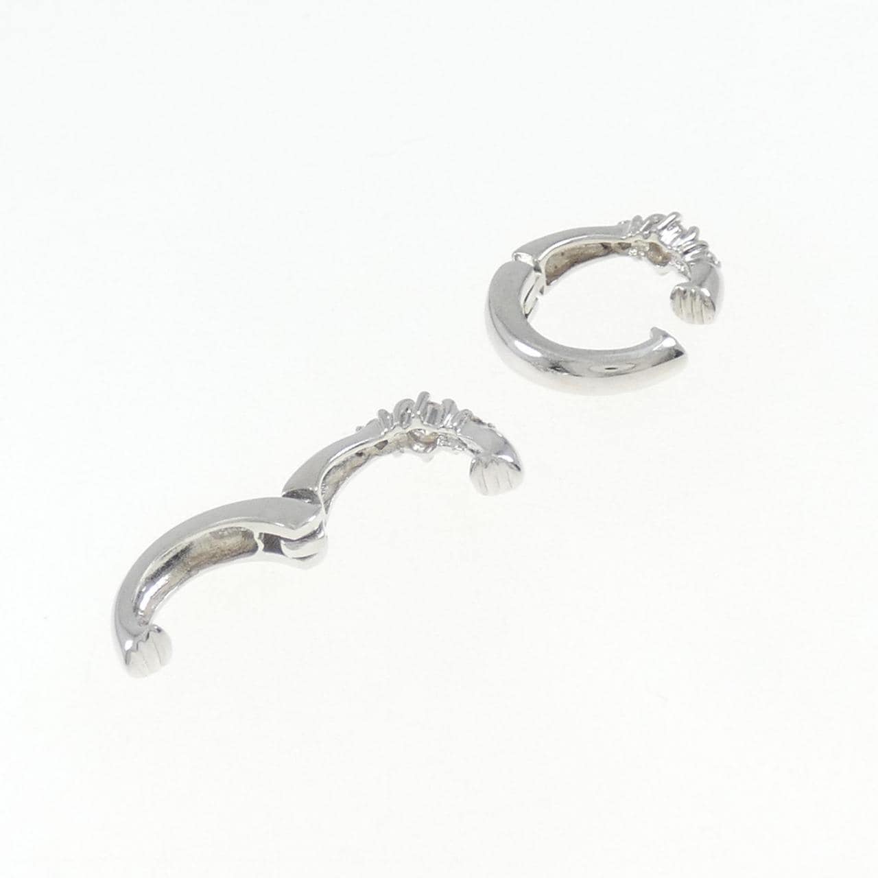 K18WG钻石耳夹0.20CT
