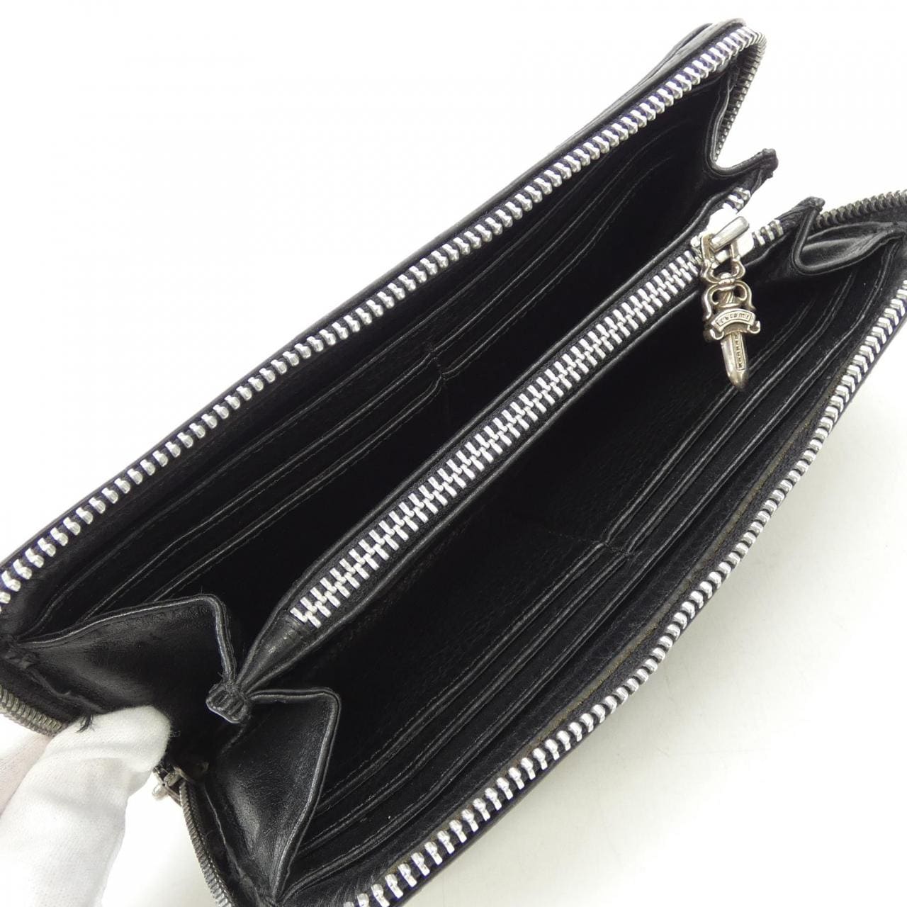 クロムハーツ CHROME HEARTS REC ZP2 W/TRM ALLGTR 2246 304 0612 0900 WALLET
