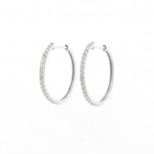 K18WG ダイヤモンド ピアス 0.50CT