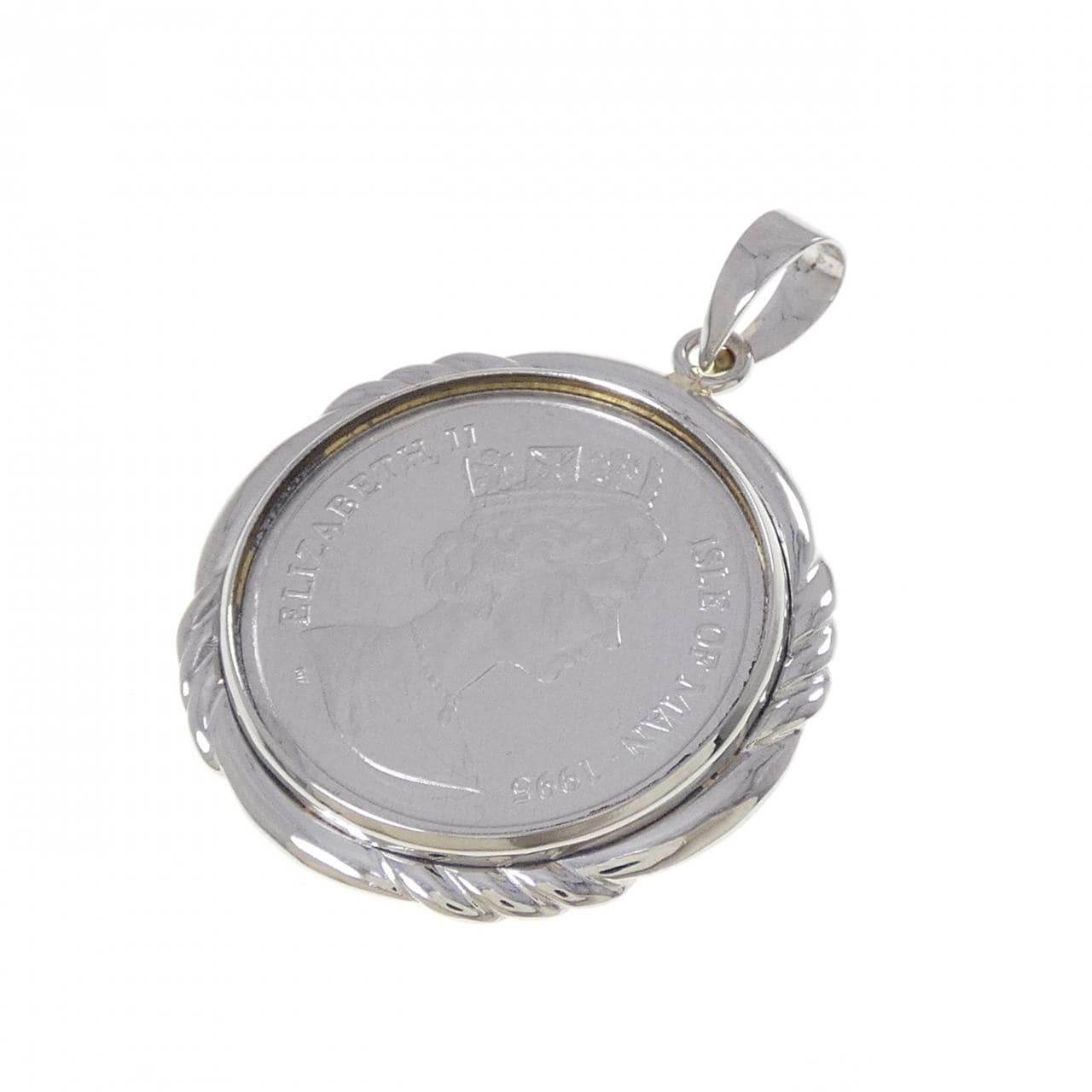 PT900(枠) コイン ペンダント