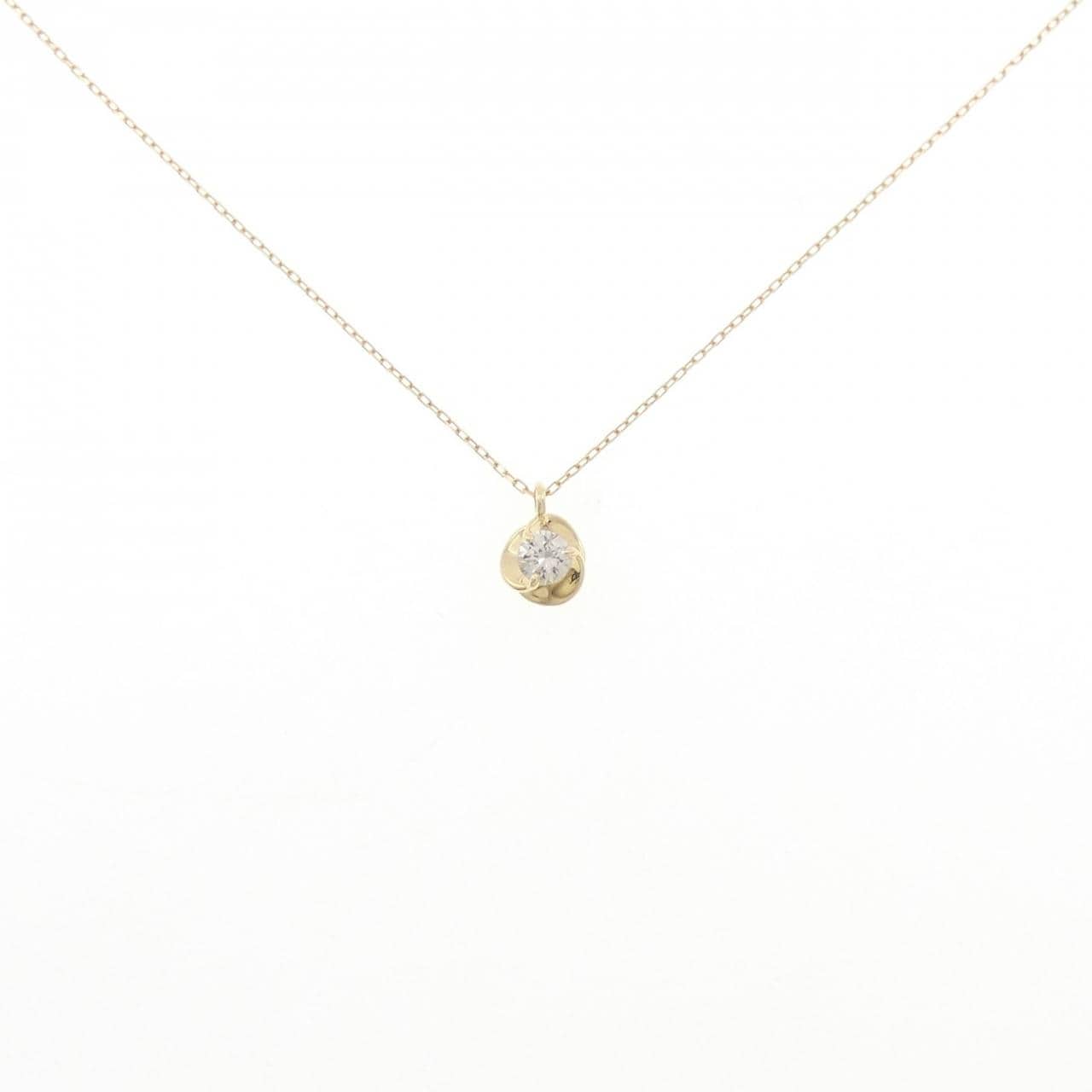 K18YG ダイヤモンド ネックレス 0.11CT