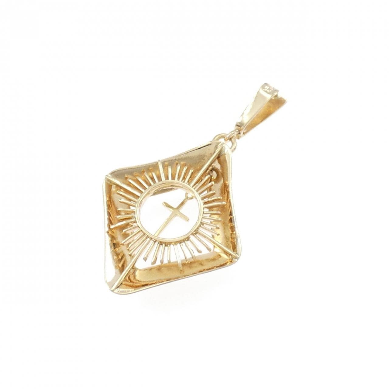 K18YG クロス ペンダント