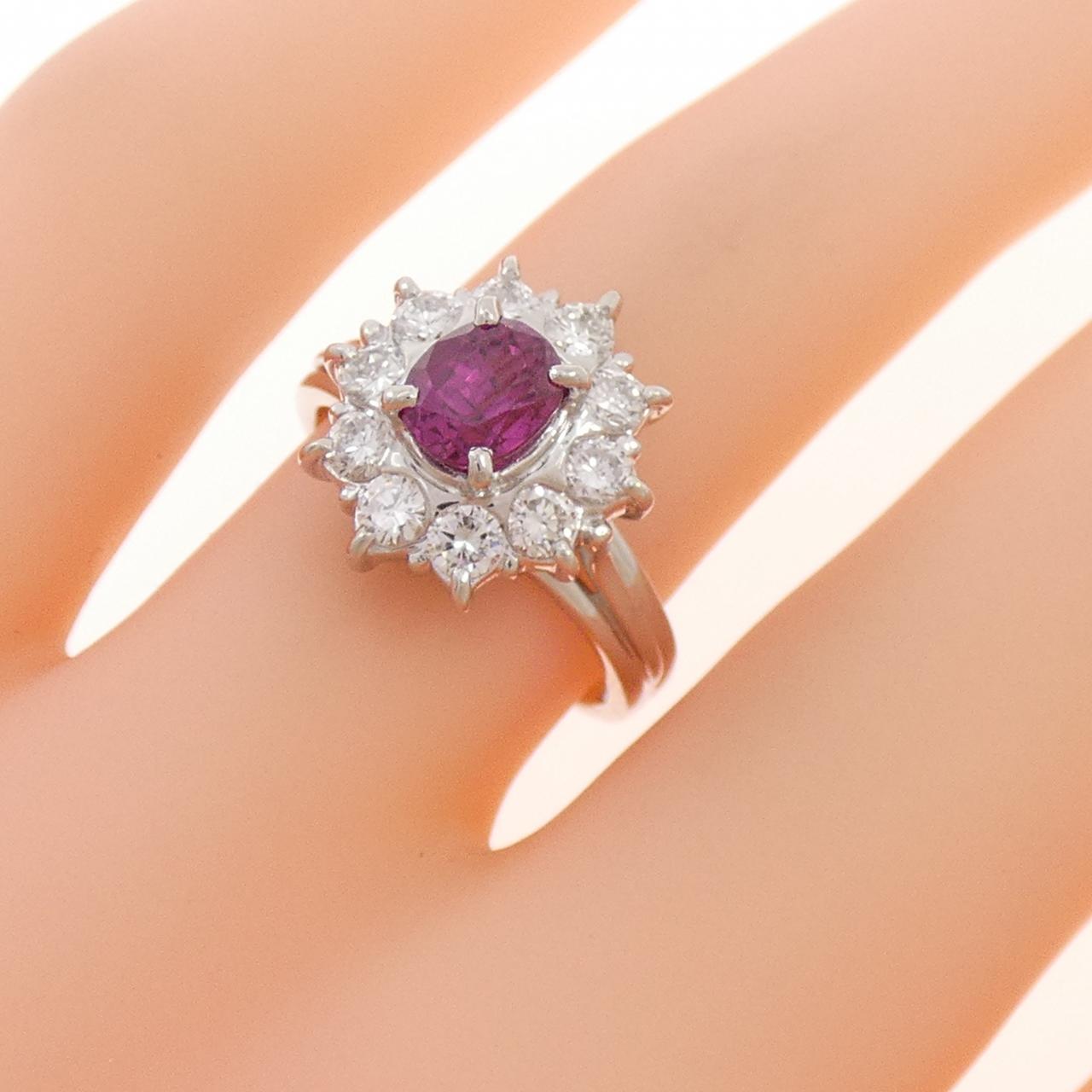 PT900 ルビー リング 0.917CT