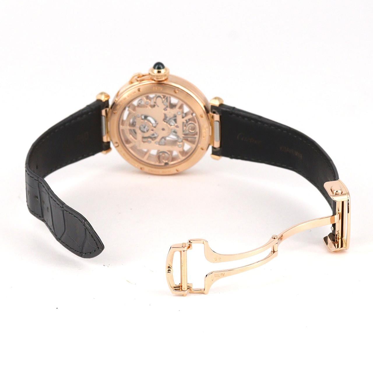 カルティエ パシャ･ドゥ･カルティエ トゥールビヨン PG WHPA0006 PG･RG 手巻