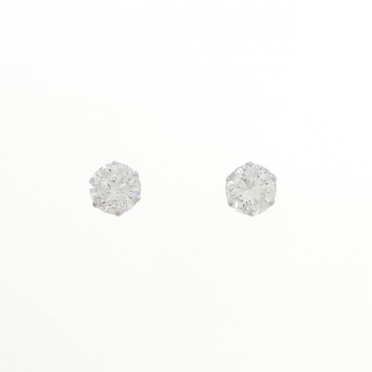 PT900 ダイヤモンド ピアス 0.420CT 0.414CT G I1 Good