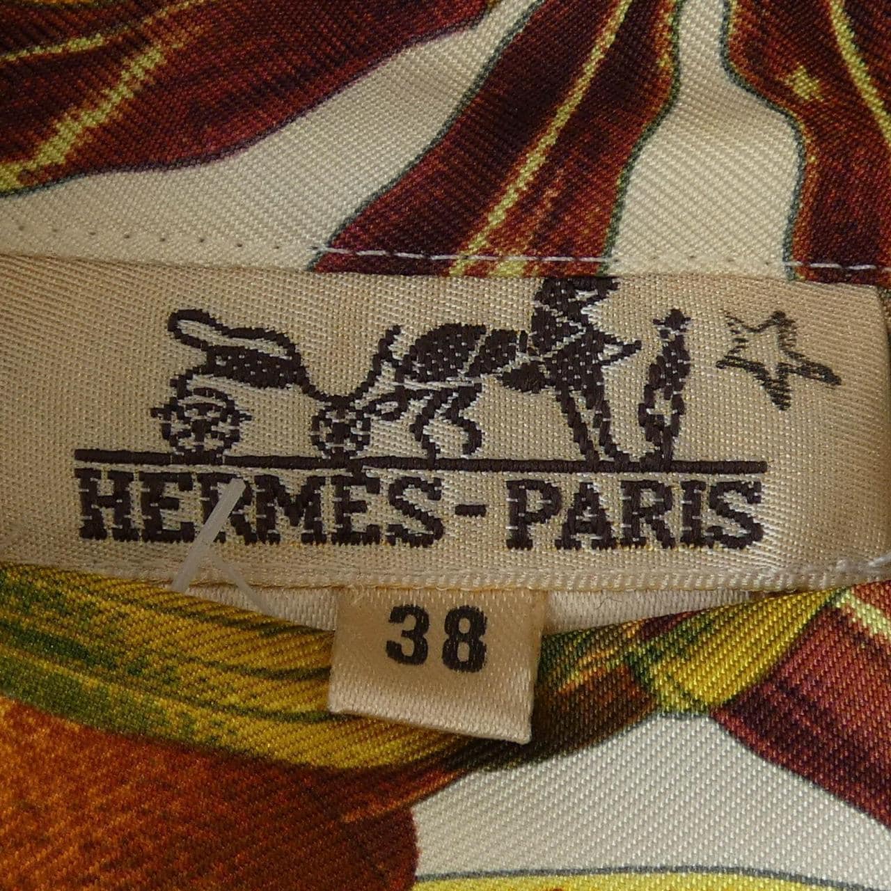 【ヴィンテージ】エルメス HERMES PASSIFLORES ツイルレーヌ. シャツ