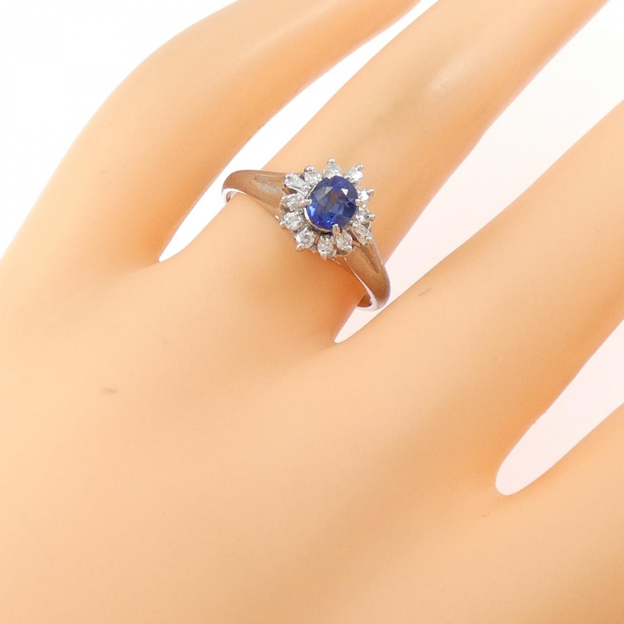 PT900 サファイヤ リング 0.56CT