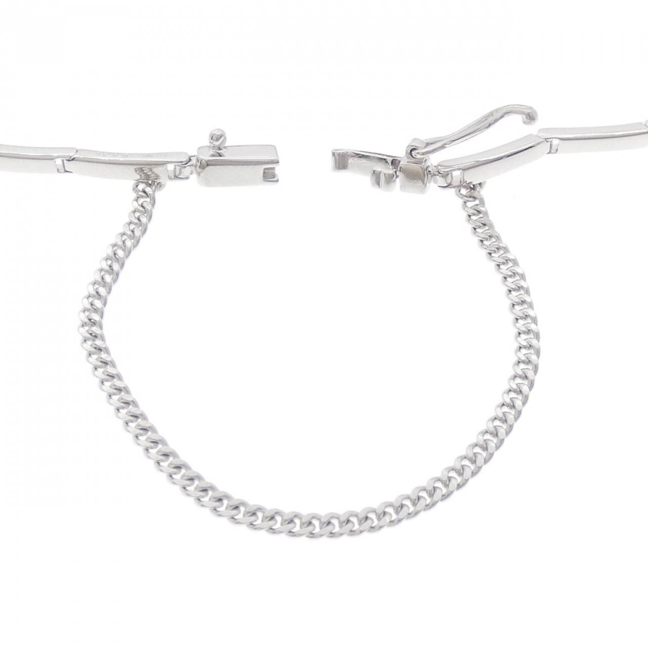 K18WG ダイヤモンド ブレスレット 0.10CT