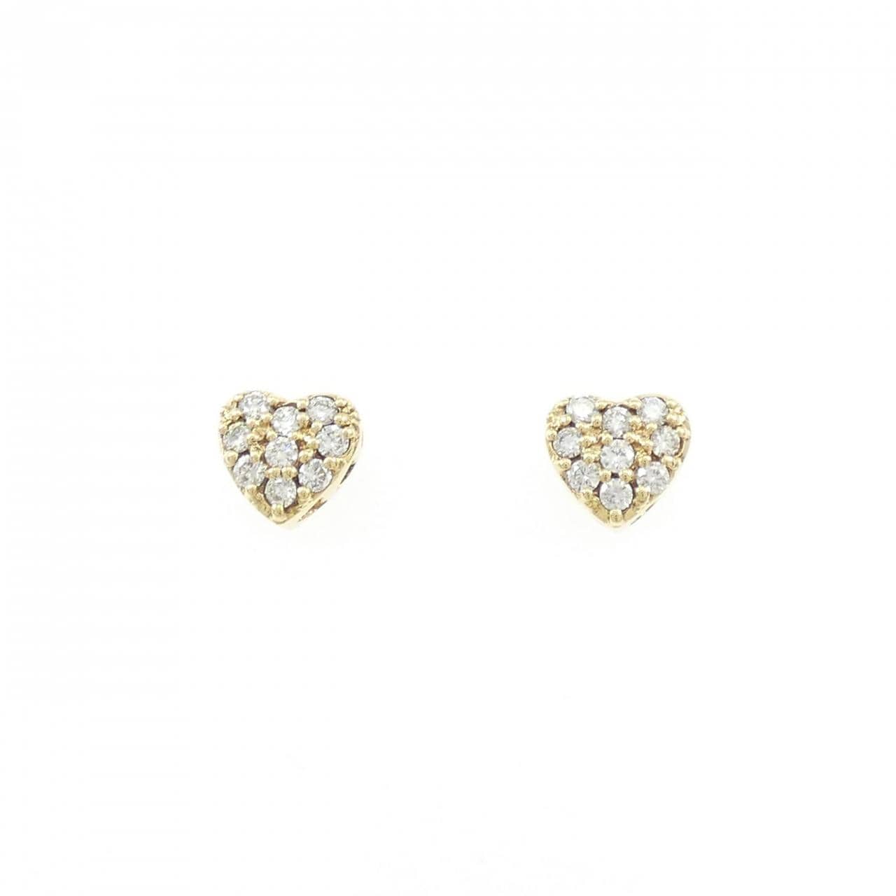 ポンテヴェキオ ハート ダイヤモンド ピアス 0.250CT