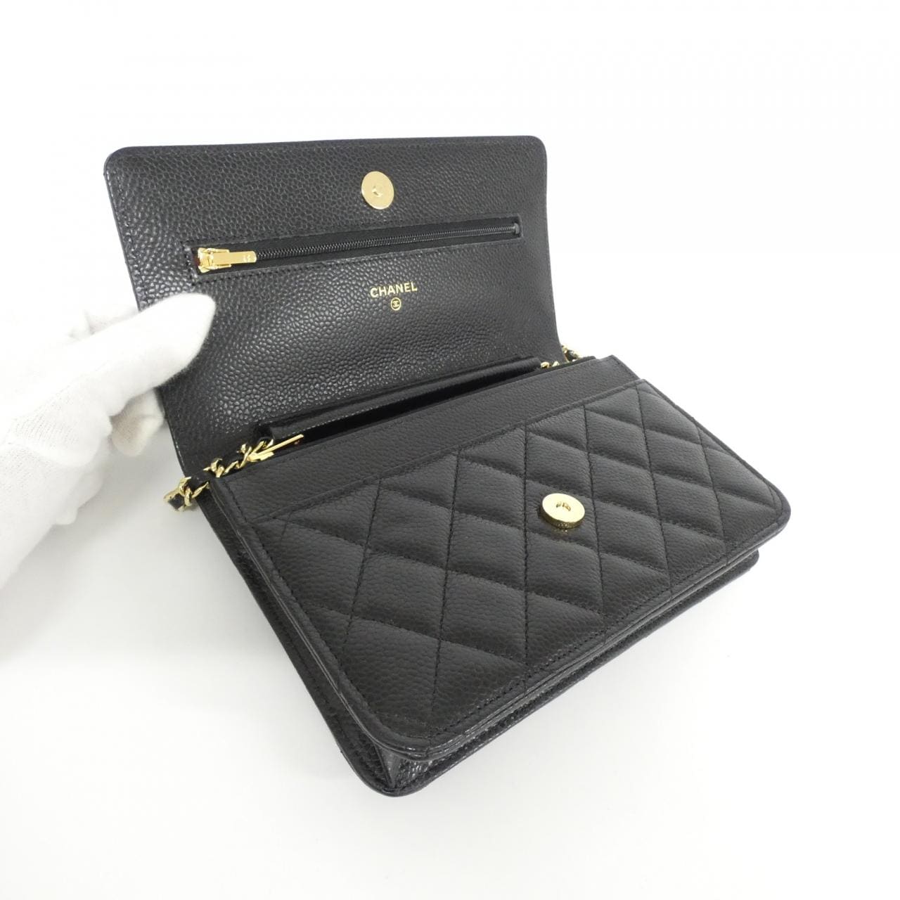 シャネル タイムレスクラシック ライン AP0250 チェーンウォレット