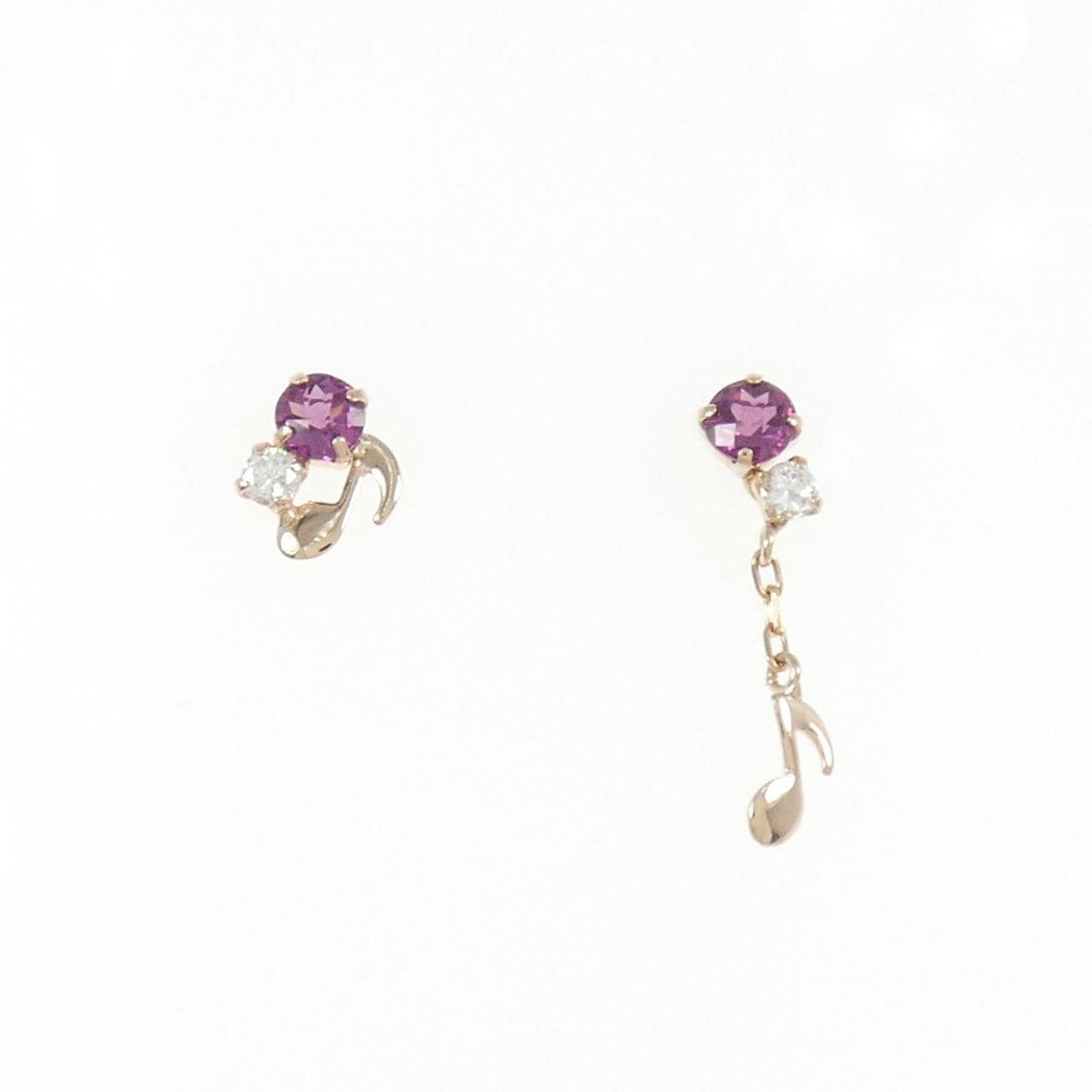 K10PG/K18PG ガーネット ピアス