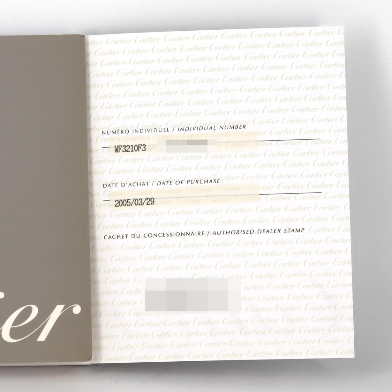 カルティエ ミニパンテール WG/2D WF3210F3 WG クォーツ