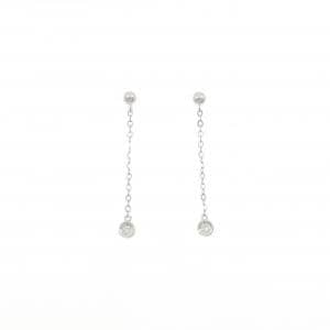 K14WG ダイヤモンド ピアス