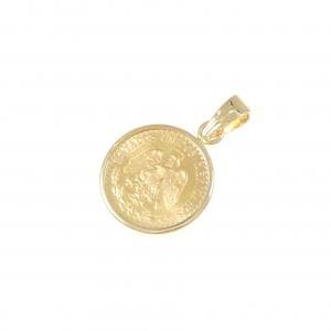 K18YG(枠) コイン ペンダント