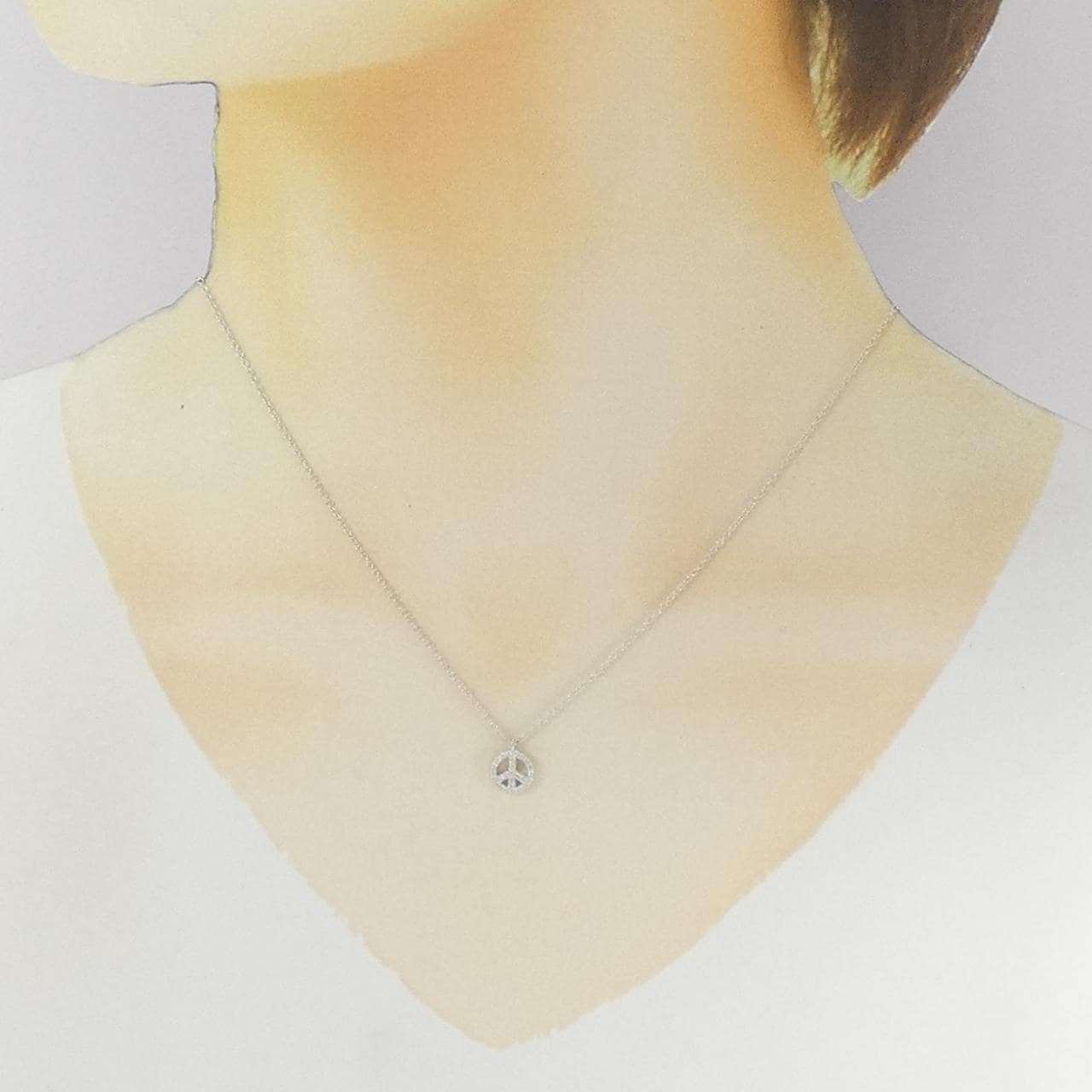 ティファニー メトロ ピースサイン ミニ ネックレス