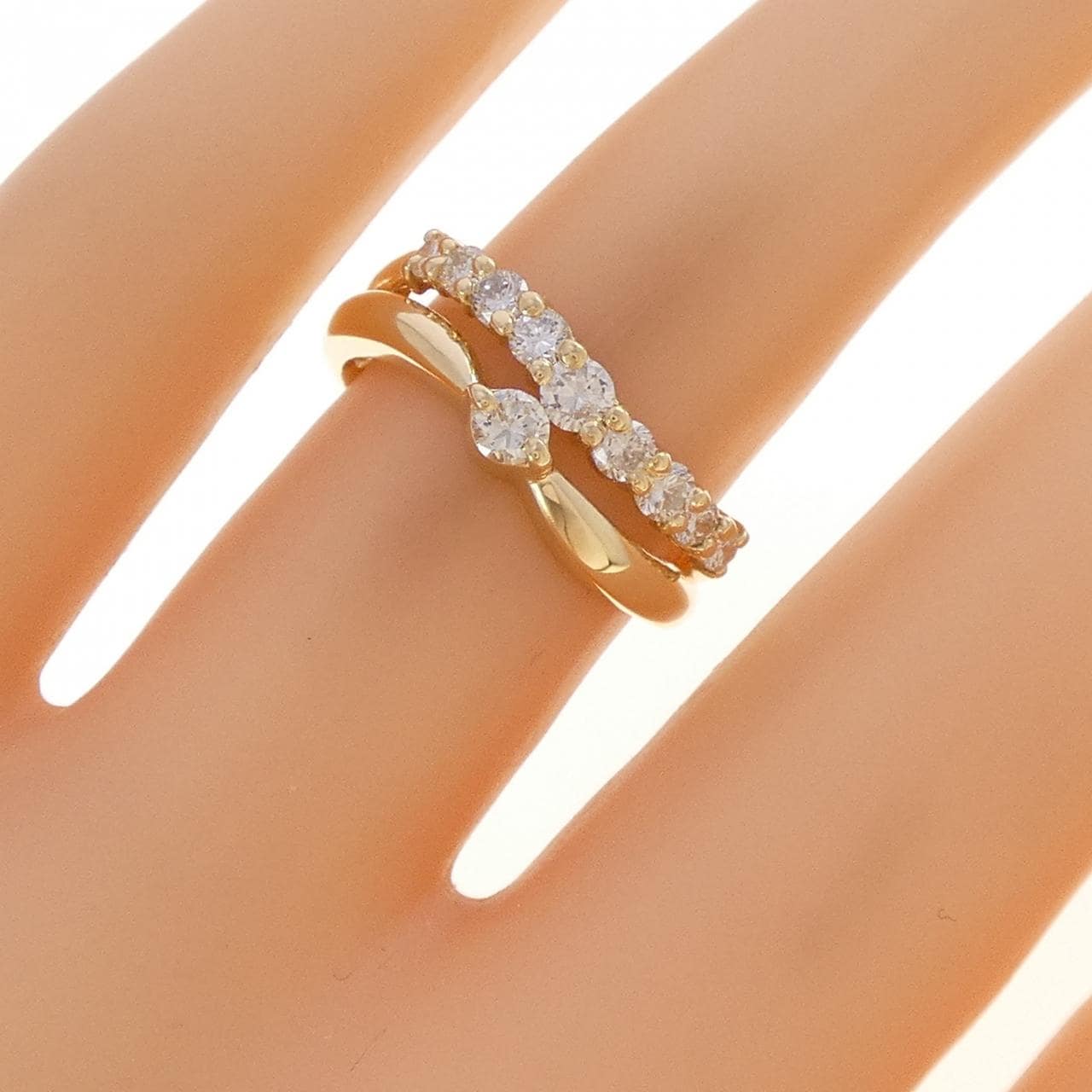 K18YG ダイヤモンド リング 0.50CT