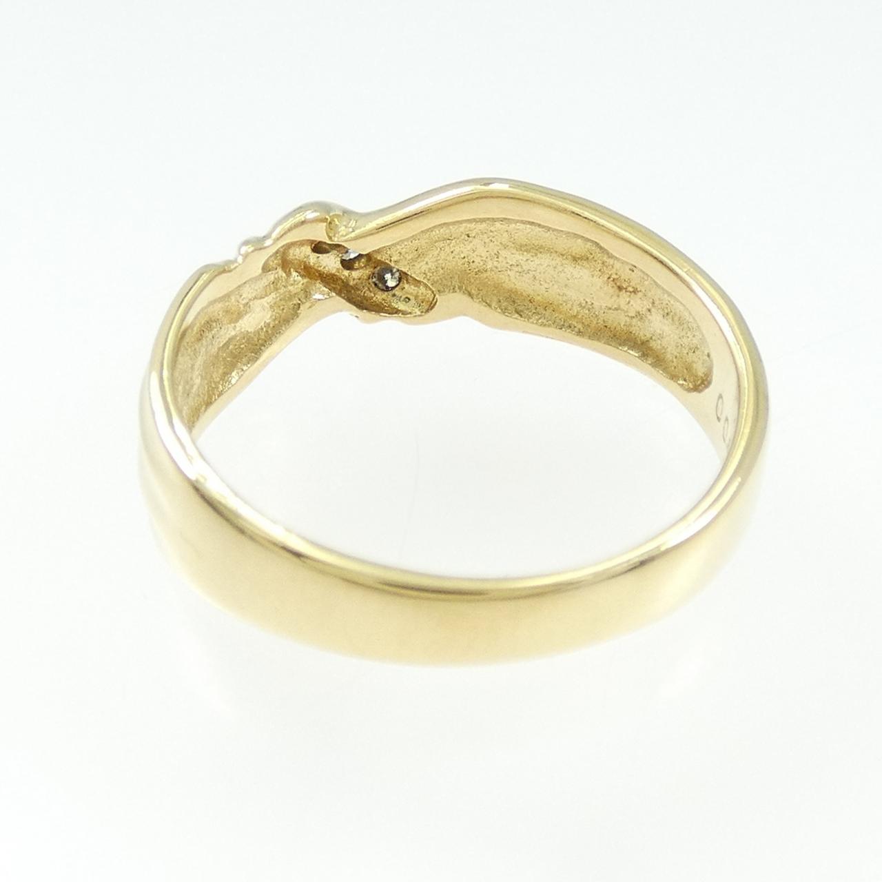 K18YG ダイヤモンド リング 0.04CT