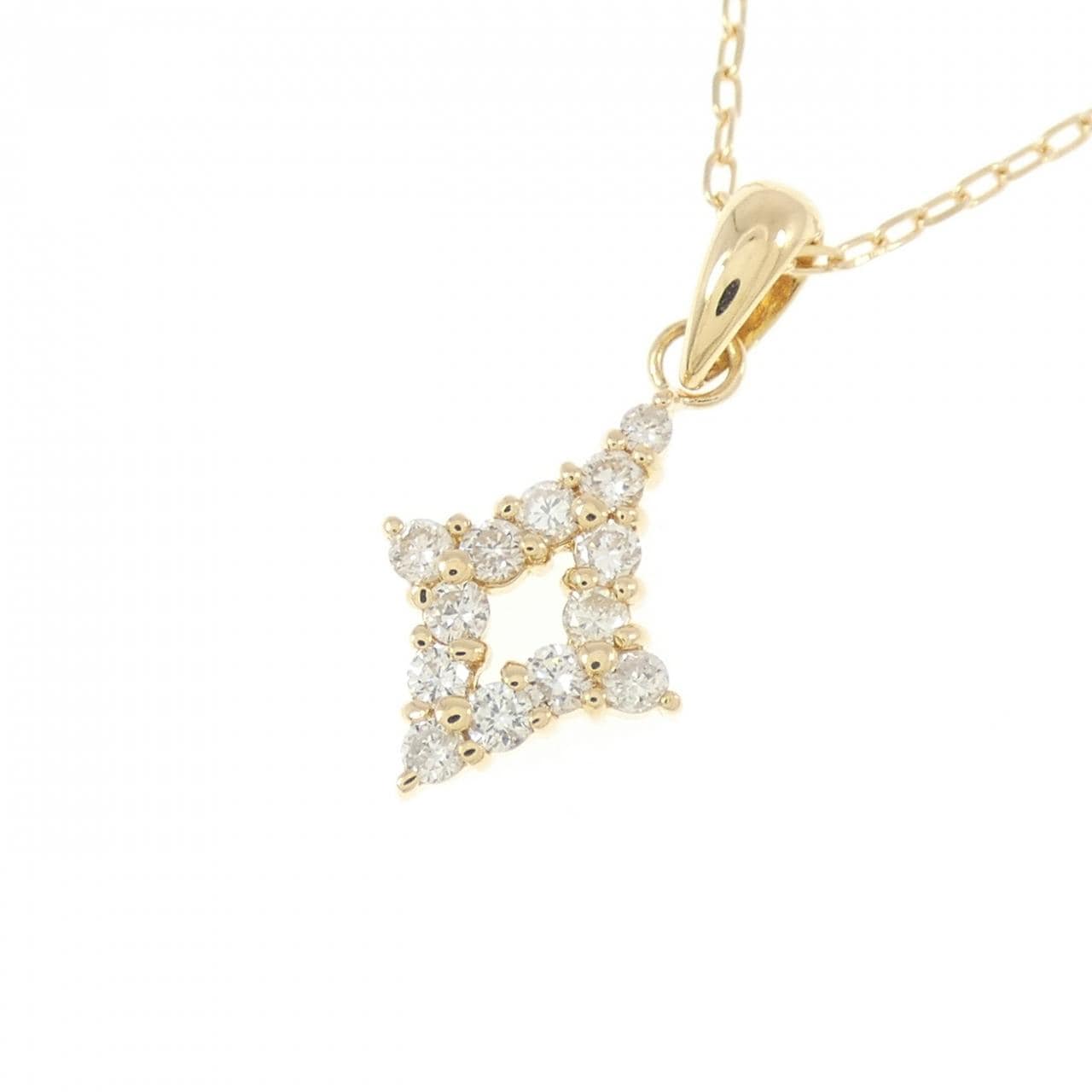 K18YG ダイヤモンド ネックレス 0.25CT