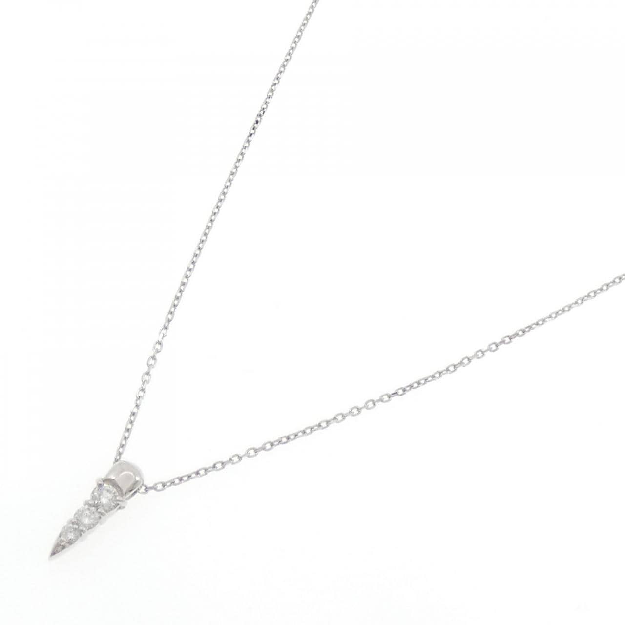 PT850 Diamond Necklace 0.16CT