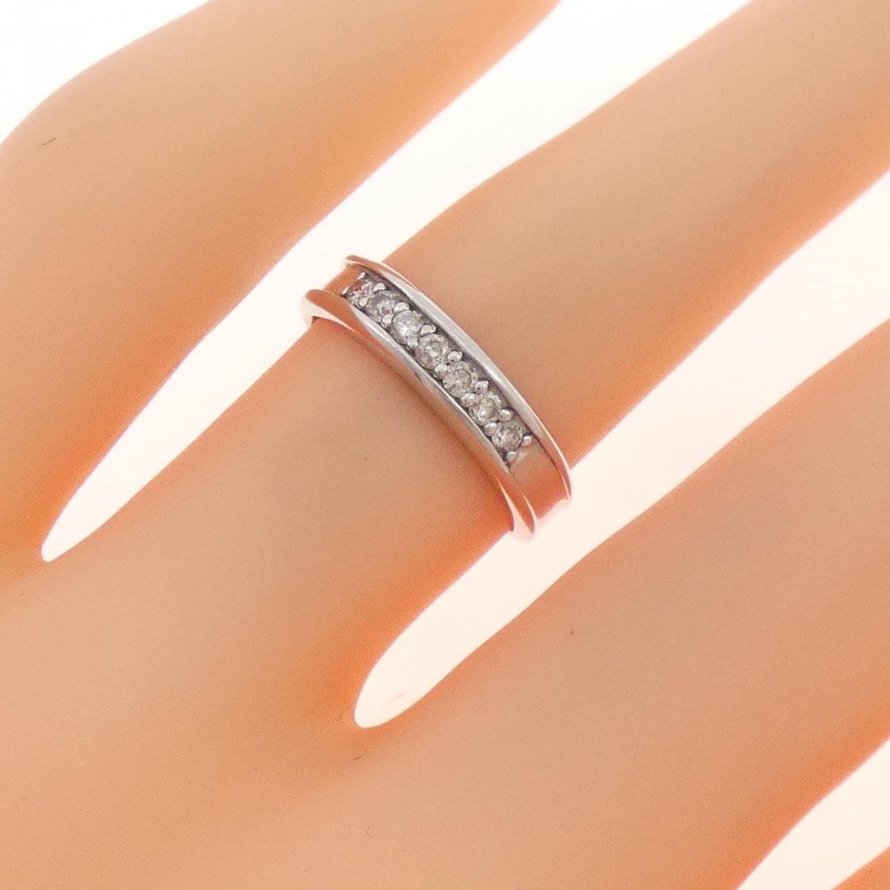 K18WG ダイヤモンド リング 0.14CT