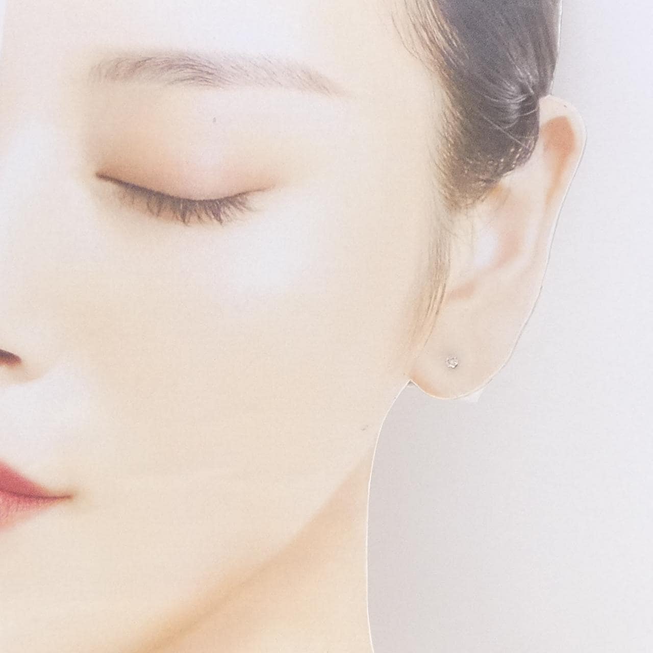 PT900 ダイヤモンド ピアス 0.10CT