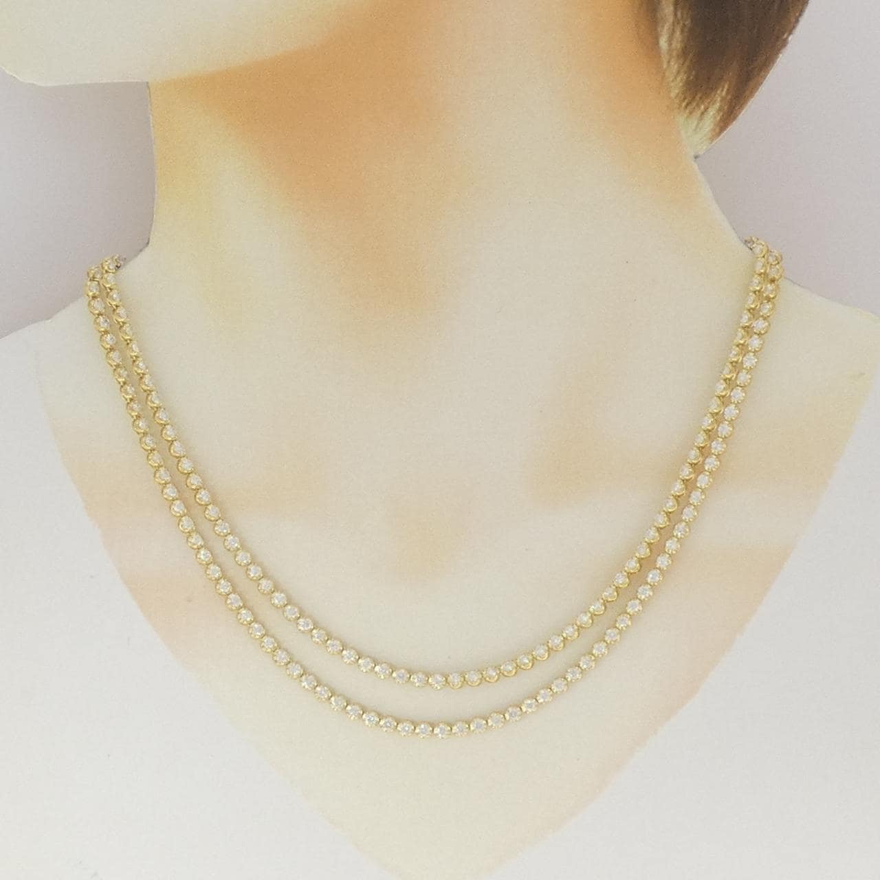 K18YG ダイヤモンド ネックレス 10.03CT