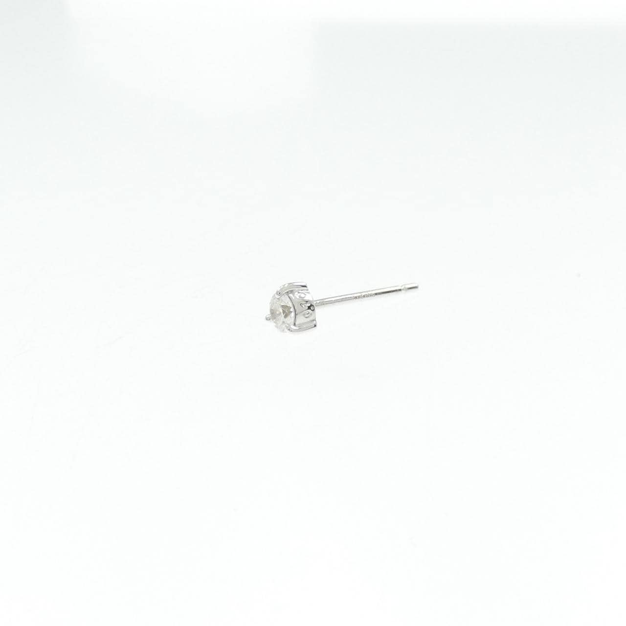 K18WG ダイヤモンド ピアス 片耳 0.10CT