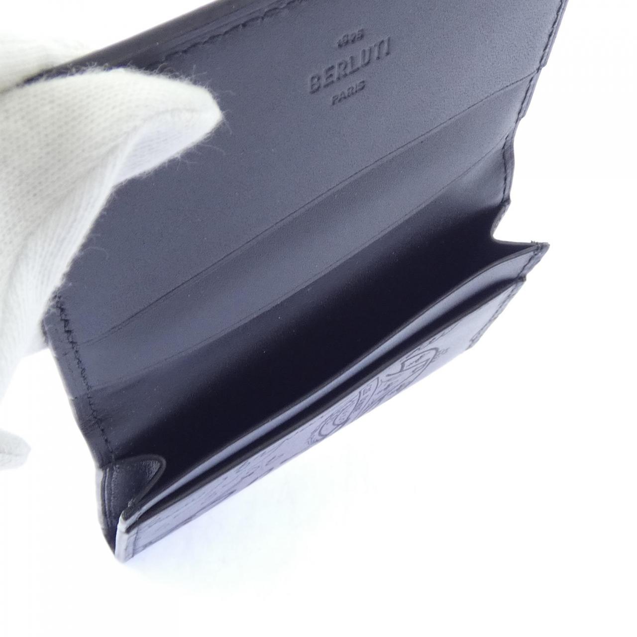 ベルルッティ Berluti インブイアスクリットレザーカードホルダー CARD CASE