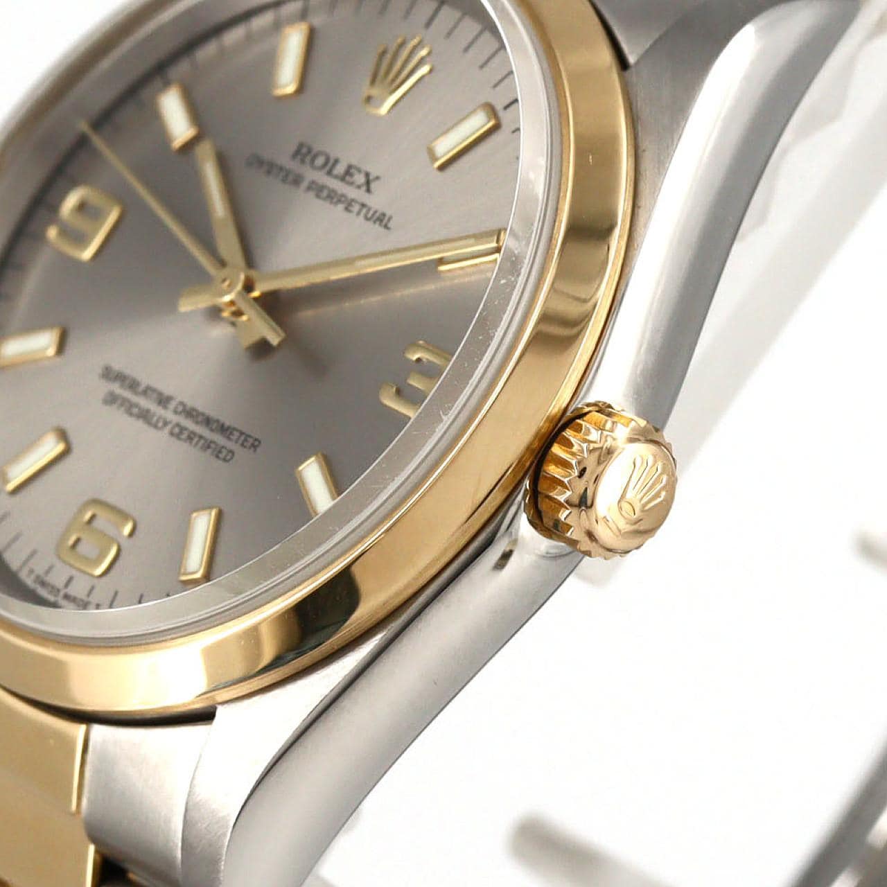 ロレックス オイスターパーペチュアル 14203 SSxYG 自動巻 P番