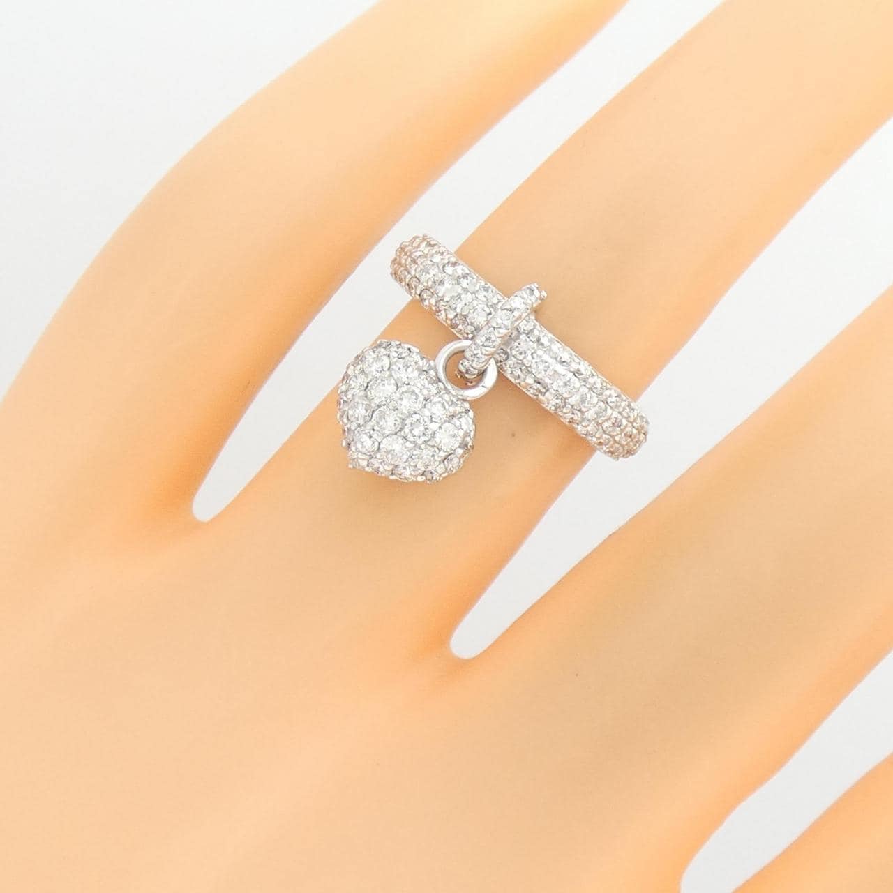 ポンテヴェキオ ハート ダイヤモンド リング 0.96CT