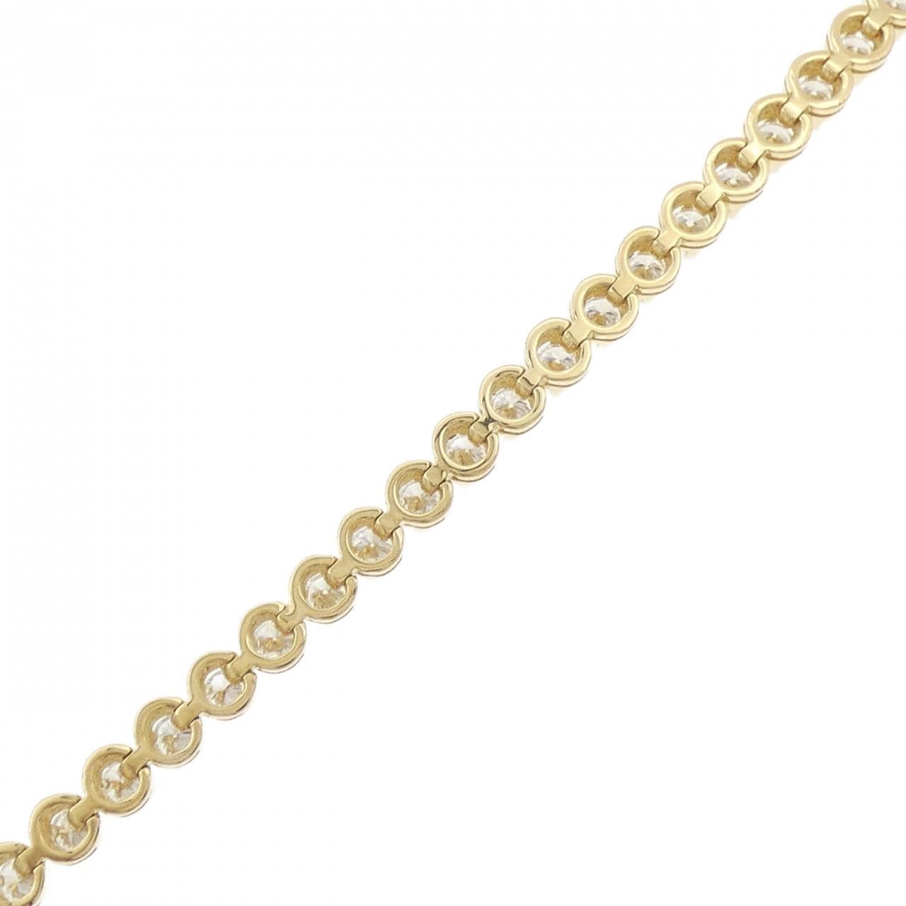 750YG/750WG ダイヤモンド ブレスレット 5.02CT
