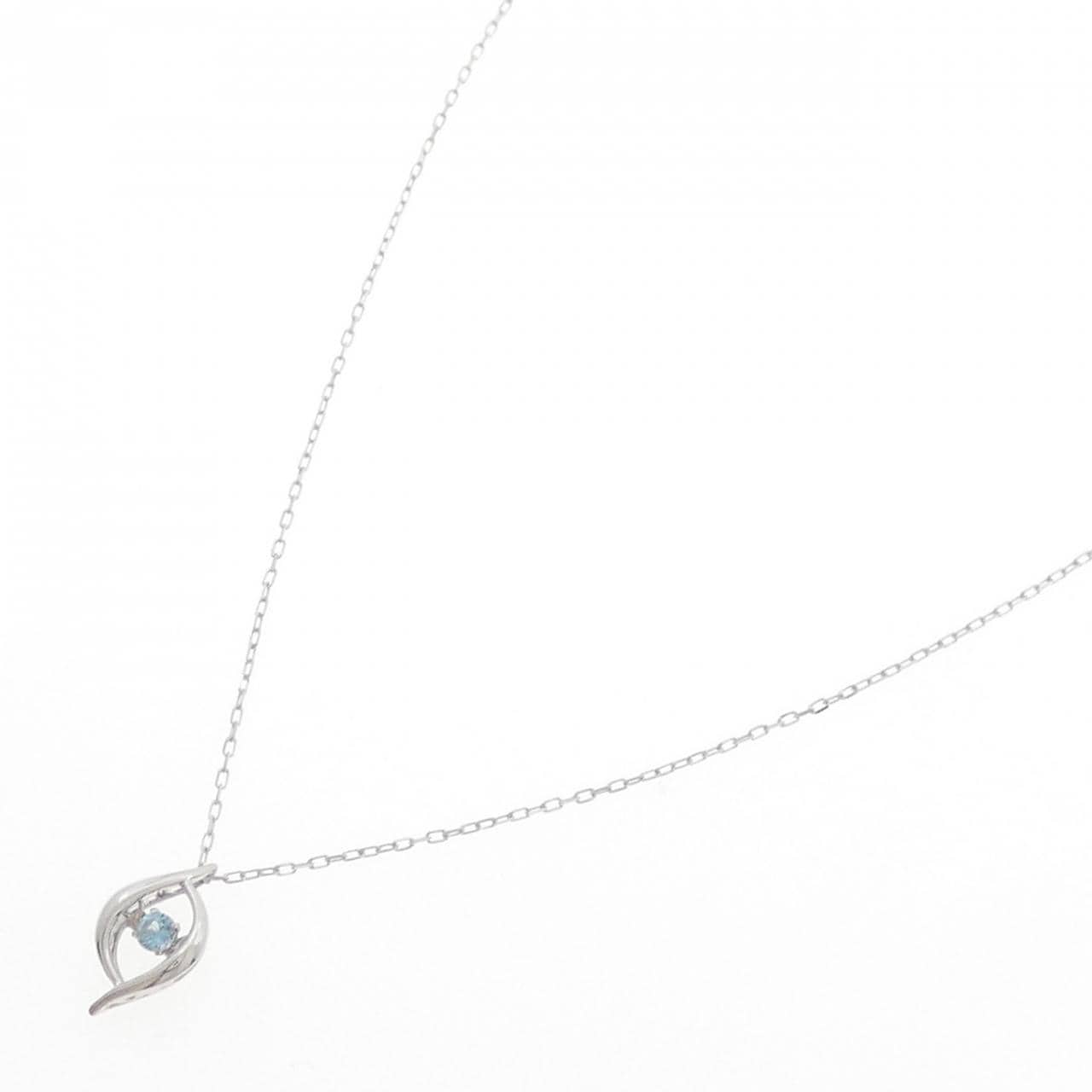 K10WG ブルートパーズ ネックレス