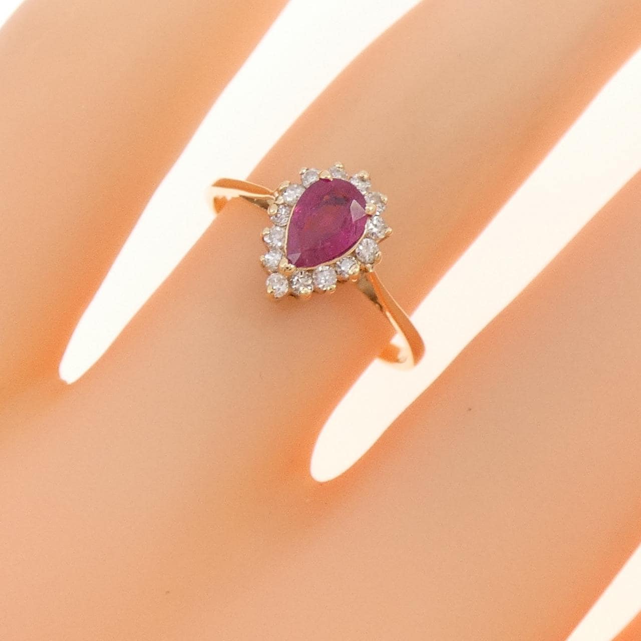 K14YG ルビー リング