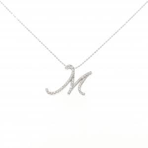 セイレーン アズーロ イニシャルM ダイヤモンド ネックレス 0.20CT
