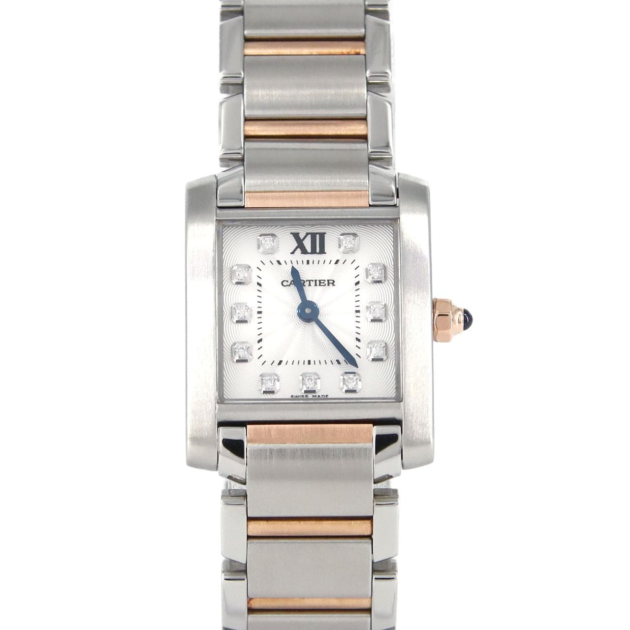 Cartier Tank Française SM PG Combi・11P WE110004 SSxPG石英