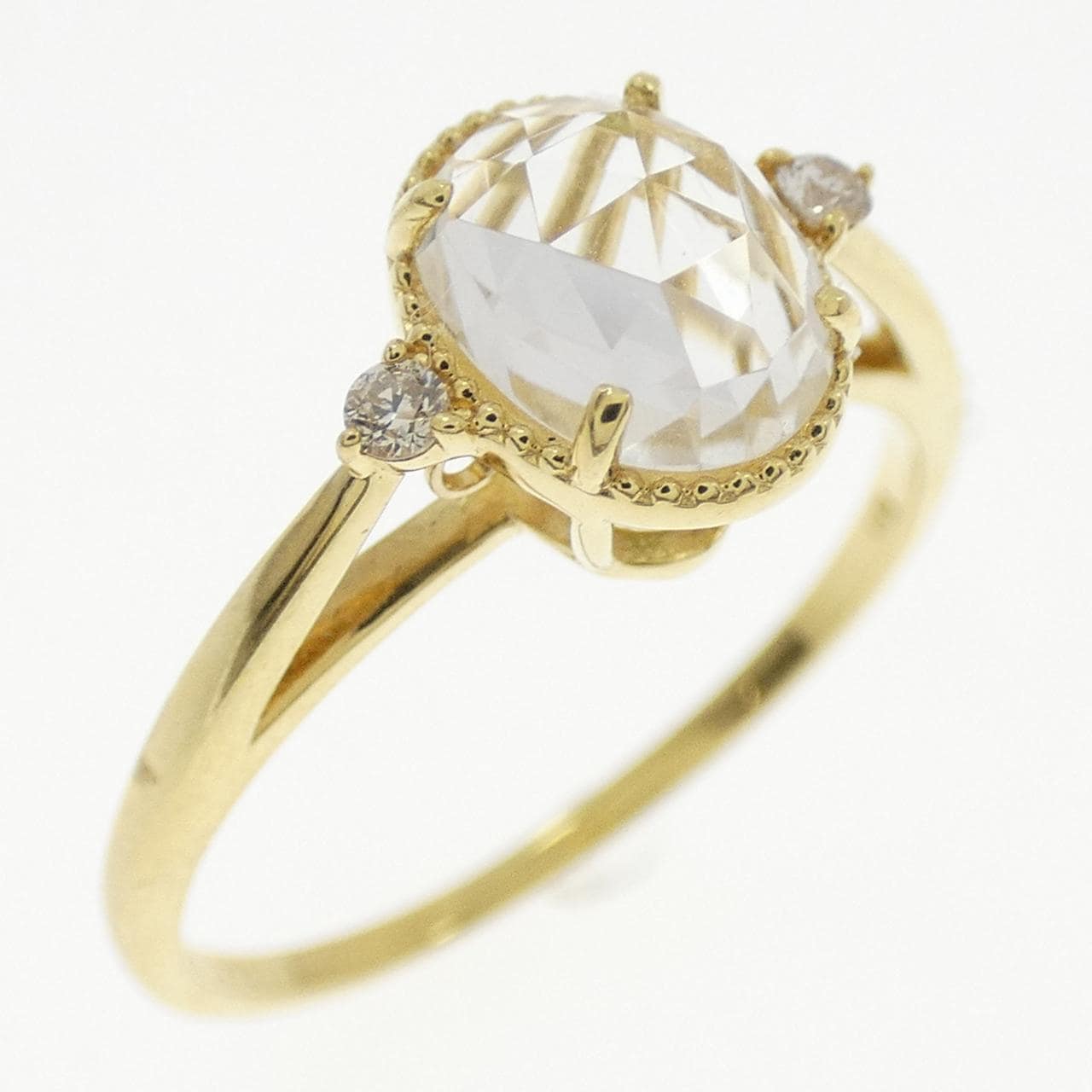 【新品】K18YG カラーストーン リング