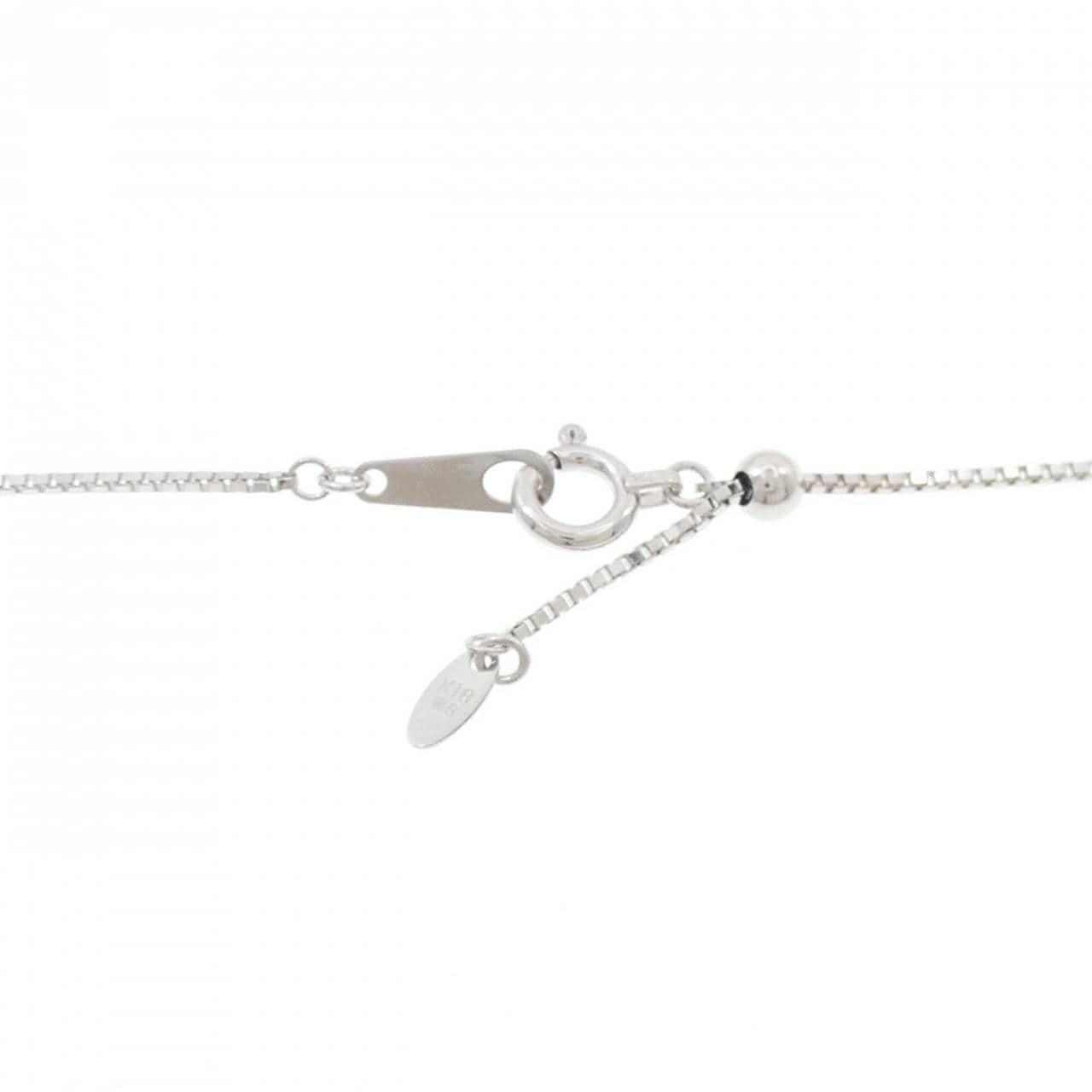 K18WG/K18BG ハート ルビー ネックレス