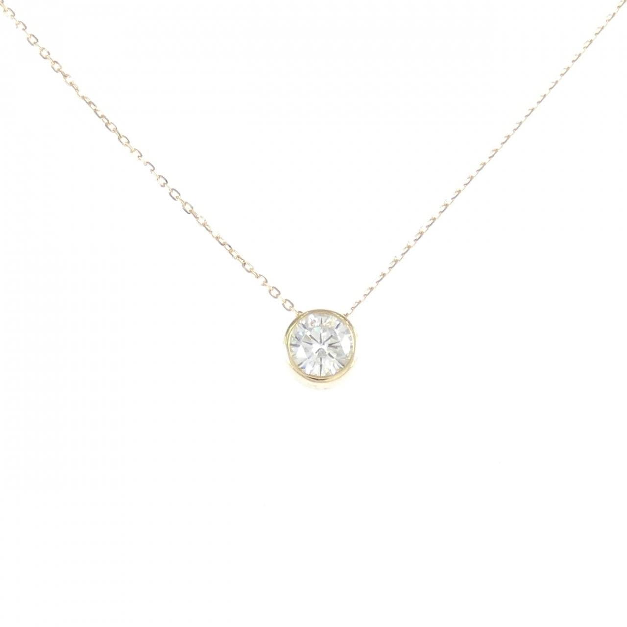 K18YG ソリティア ダイヤモンド ネックレス 0.405CT