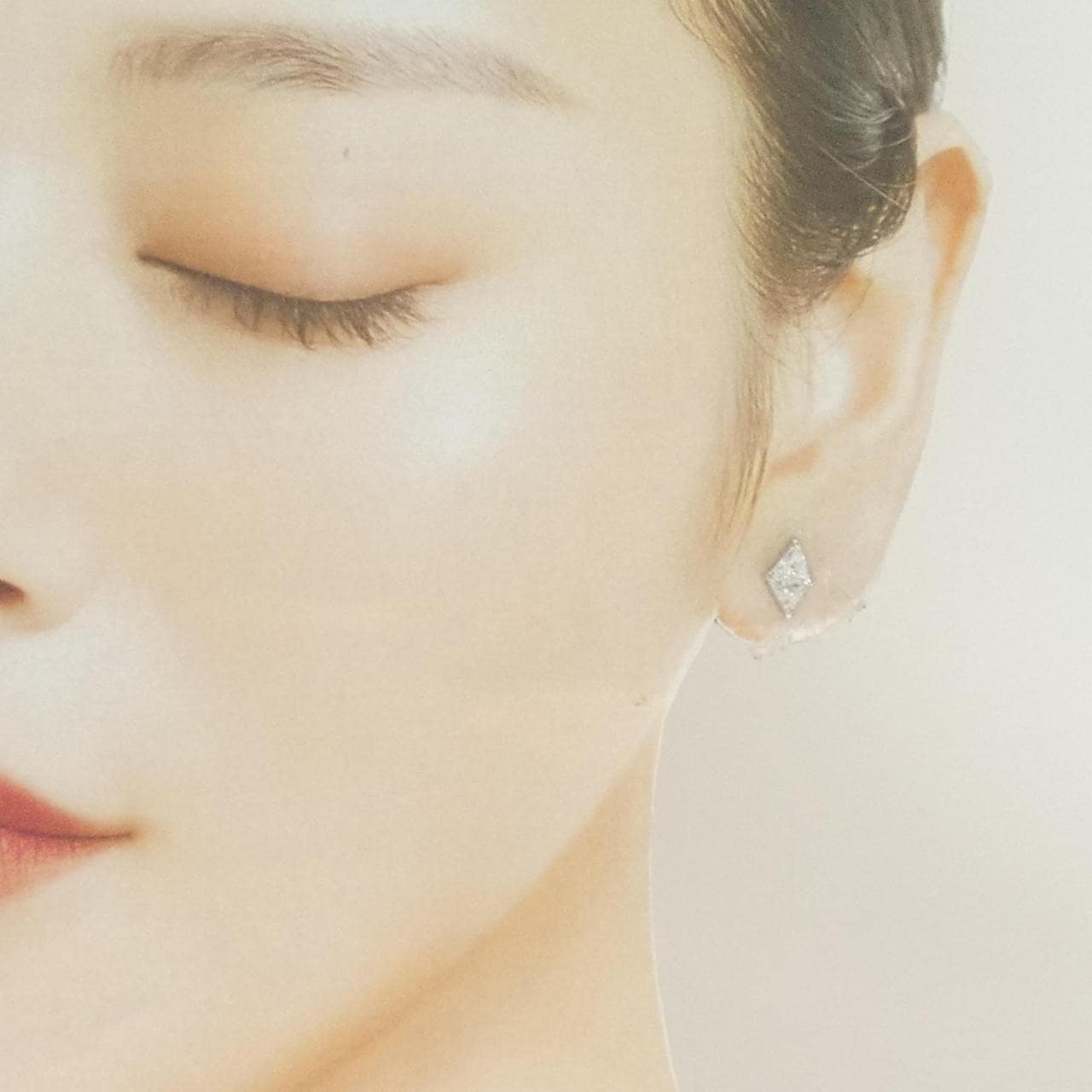 PT900 ダイヤモンド ピアス