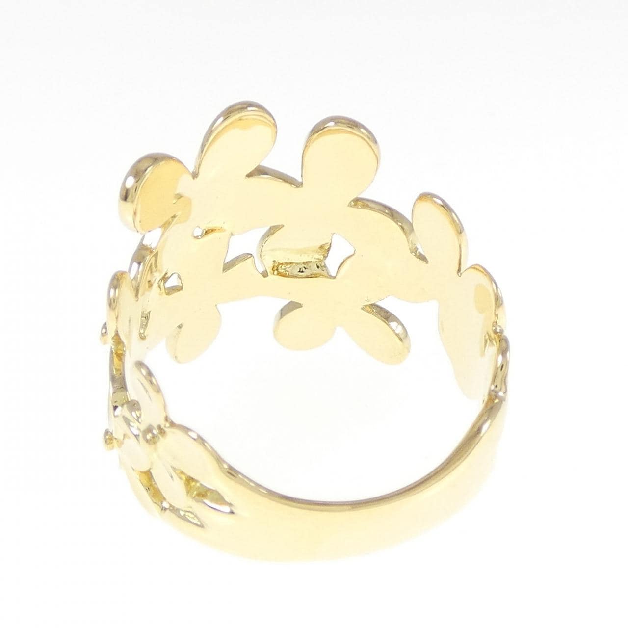 K18YG flower ring