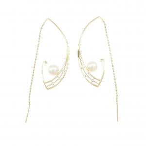 K18YG アコヤパール ピアス 5.1mm