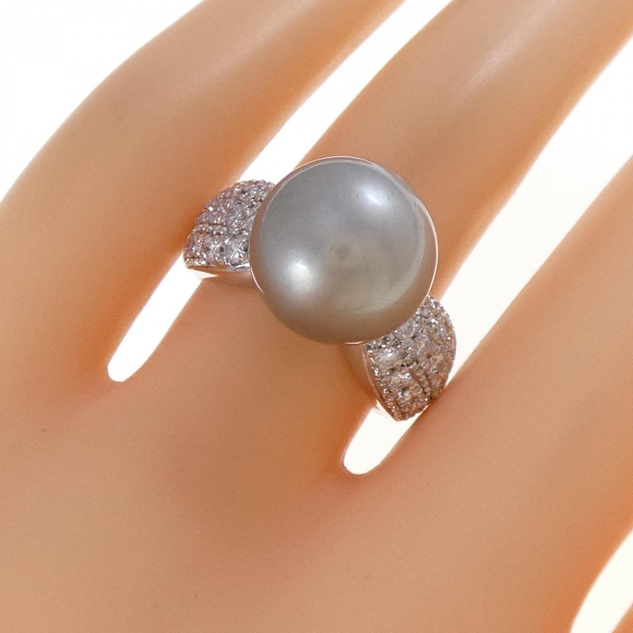 PT900 黒蝶パール リング 11.9mm